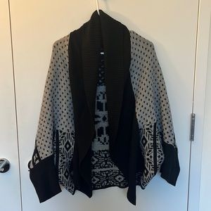 Oversized knit cozy cardigan